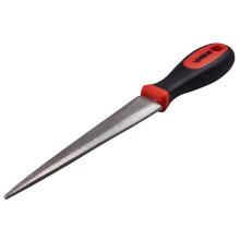 Amtech E2556 Diamond Sharpening File for Scissors, Knives and Garden Tools, 2-Sided Flat and Curved