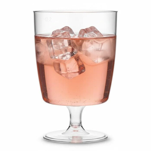 Regalzone 30 x one piece Plastic Wine Glasses (200ml).