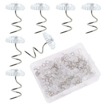 50 Pcs Upholstery Pins, Stainless Steel Clear Twist Pins for Slipcovers, Drapery, and Bedskirts