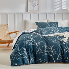 Tokokimo King Size Duvet Cover Sets Blue Bedding Sets, Soft Microfiber Kingsize Duvet Cover Sets