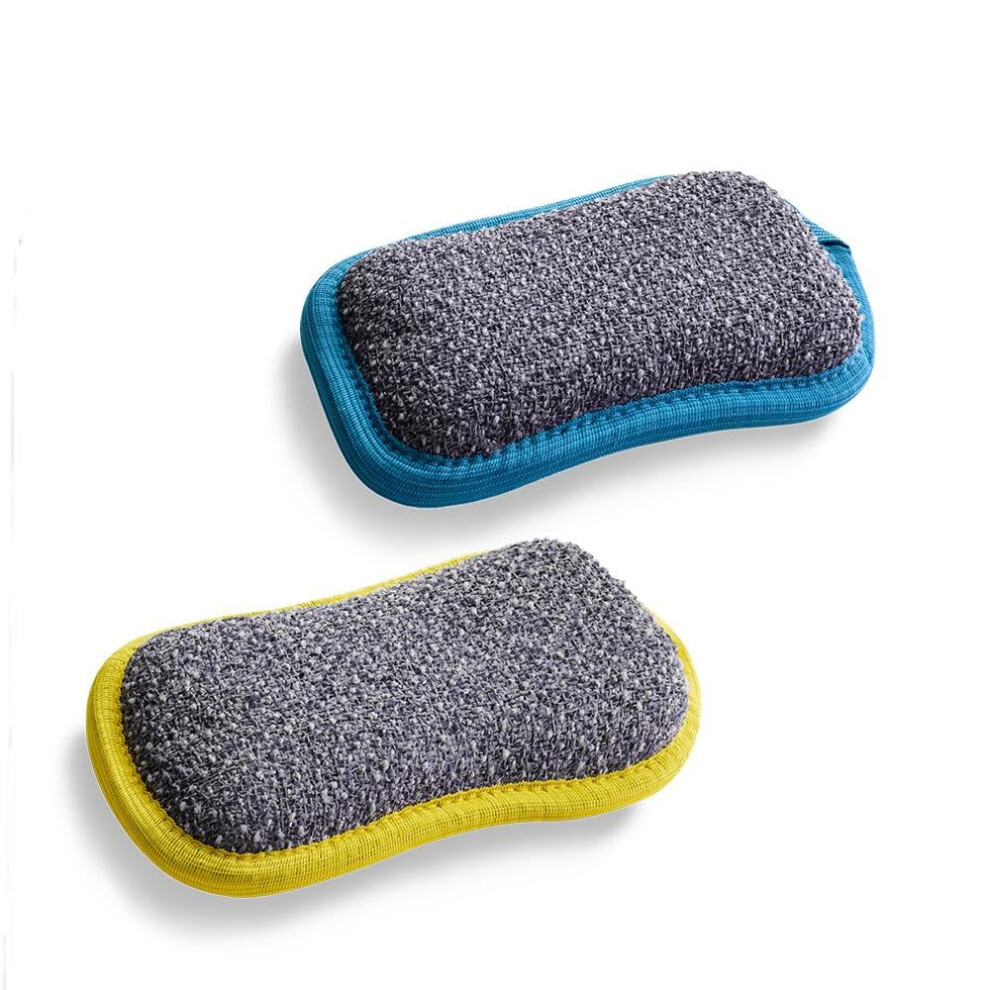 E-Cloth Washing Up Pad, Polyester, And 2-Pack Blue/Yellow 5051227125781