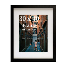 MEGAROOM Wood 30x40 Picture Frame - 30 x 40cm Picture Frame - Picture Frames 30cm x 40cm with Clear Perspex Front