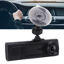 1080P 3-Kanal-Dashcam, 2,7 Zoll, 32 GB, Schwarz