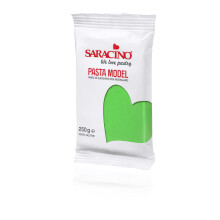 Saracino Sugar Paste Model Light Green Modelling Paste 250 g Gluten Free Made in Italy
