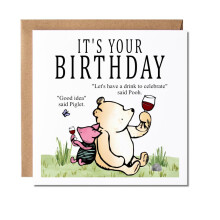Maise & Rose Birthday Card For Friend | Winnie The Pooh and Piglet Birthday Card | Birthday Celebration | Birthday Card For Women | Men | P1