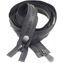 Zhenghebuy 70 cm Long Black Zipper, #8 Separable Two-Way Zippers, Separate Zippers, Injected Fasteners for Sewing, Coats, Jacket