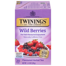 Twinings Herbal Wild Berries Bagged Tea, 20 Count