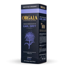 ORGAIA Organic Earl Grey Tea Bags, 40 Individually Wrapped Plastic-Free Compostable Biodegradable Black Tea Bags
