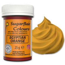 Sugarflair Spectral Egyptian Orange Food Colouring Paste 25g - Concentrated Paste Food Dye for Cake Decorating, Fondant, Buttercream