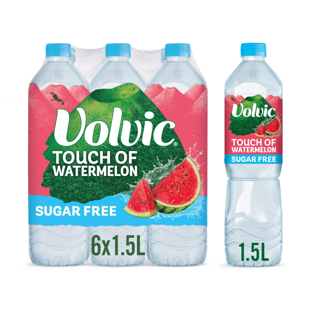 Volvic Touch Of Fruit Watermelon Sugar Free Still Flavoured Water Multipack 6X1.5l 73301349