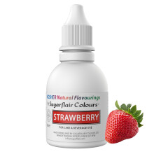 Sugarflair Strawberry Flavouring - Natural Food Flavouring for Baking, Cakes, Ice Creams, Chocolates