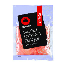 Obento Pink Sliced Pickled Ginger Amazu Shoga 100G