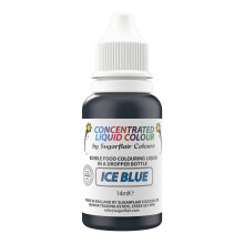 Sugarflair Ice Blue Liquid Food Colouring Droplet For Colouring Royal Icing, Sugarpaste Buttercream