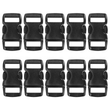 Grenhaven 10 Pcs Set Mini Plastic Snap Buckles for 3/8” Straps, 1.1x0.6x0.2 inches Clip Fasteners for Dog or Cat Collars