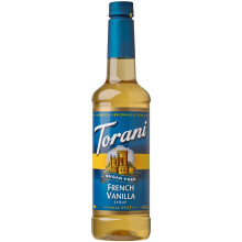 Torani French Vanilla Sugar Free Coffee Syrup (750ml) – Zero Calorie French Vanilla Syrup for Coffee, Hot Chocolate & Protein Shakes – No Sugar
