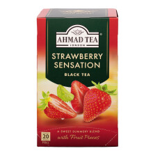 Ahmad Tea Strawberry Sensation Fruit Black Tea - 20 Teabags