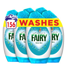 Fairy Non Bio Laundry Detergent Gel, 156 Washes (6 x 858 ml), Voted Number 1 for Sensitive Skin