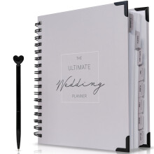 The Ultimate Wedding Planner Book and Organiser for UK Weddings - Full Of Unique Hints, Tips, Guides & Countdowns - Engagement Gift For Couples