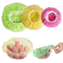 60 Pcs Reusable Food Covers, Plate Covers for Food, Elastic Food Covers Dust Proof Semi Transparent Food Cover