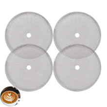 4-Pack Cafetiere Filter Mesh, Coffee Filter Stainless Steel, Cafetiere Spare Parts, French Press Filter, Stainless Steel Reusable Mesh Filter
