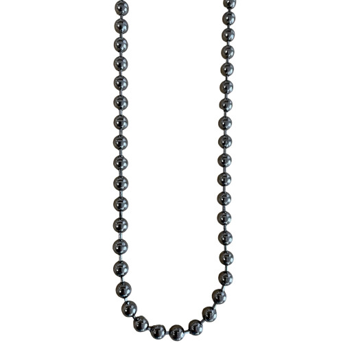 Premium Roller Blind Metal Beaded Pull Chain - Continuous Loop (75cm Drop, Black Nickel)