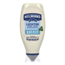 Hellmann's Lighter than Light Mayonnaise 100% recycled plastic bottle light mayo for sandwiches, wraps, and salads 750 ml