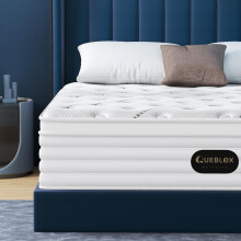 Queblox 4FT6 Double Mattress - 11 Inch 7-Zone Pocket Sprung Mattress w
