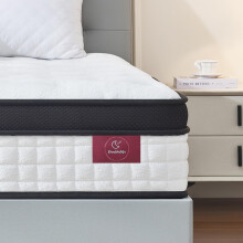 Doublelife Single Mattress 3FT, 10.6 Inch Extra Thick Gel Memory Foam 9 Zone Orthopedic Mattress, Breathable Foam with Individually Pocket Spring