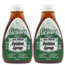 Skinny Food Sugar Free Golden Syrup x 2! Zero Calorie Syrup For Breakfast, Snacks, Drinks & Desserts - Vegan, Gluten-free