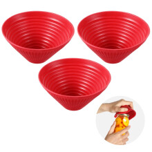 Heclia 3PCS Rubber Jar Opener, 3.7 Inch Round Non Slip Jar Gripper Pad for Seniors with Arthritis Weak Hands