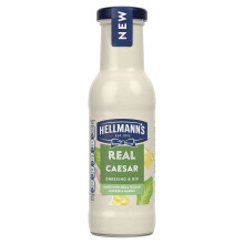 Hellmann's Real Caesar Salad Dressing & Dip vegetarian condiment free from artificial colours and flavours for salads, sandwiches