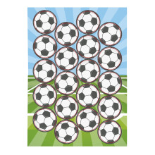 Football Edible Wafer Cake Cupcake Decorations Pack of 20 Dekora 145102