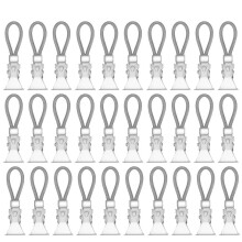 WYAN 30 Pcs Kitchen Towel Hanging Clips, Tea Towel Clips for Hanging, Compact and Portable, for Towels, dishcloths, and More(Brown)