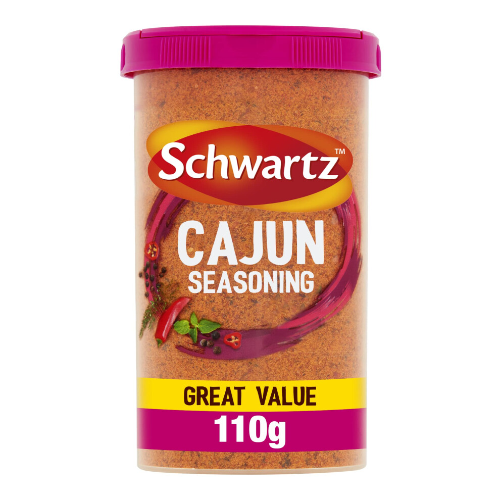 Schwartz Cajun Seasoning Drum 110 G Taste Of Louisiana Spicy Heat