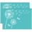 OLYCRAFT 2Pcs Self-Adhesive Silk Screen Printing Stencil Dandelion Pattern Mesh Transfers Stencil Dragonfly Pattern Silk Screen Stencils for Painting 1