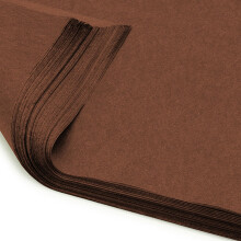 Pack of 10 x Vibrant Tissue Paper 500mm x 750mm for Gift Bags, Wrapping, Flowers, Wedding, Arts Crafts - Quality Acid Free (Brown)