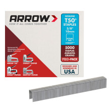 Arrow A506IP T50 Staples, Steel, 3/8 Inch (10 mm)