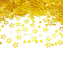 Jc.upin 30g Gold Star Sequins Confetti-Cut-out stars Confetti for Wedding Card Party Decorations Kids Birthday Baby Shower Halloween Christmas Table