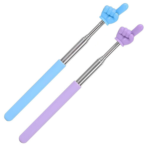 Telescopic Teachers Pointer, 2 Pcs Finger Pointer Stick, Extendable Hand Pointer Finger Pointer Stick