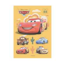 Dekora, Pre-Cut Cars Edible Topper, Wafer Card Standing Cupcake or Biscuits Toppers, Birthday Party Cake Decorations