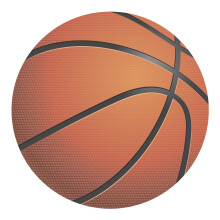Dekora, Basketball Edible Cake Topper, Decoration for Children's Birthday Cake, Round Wafer Disc 20 CM