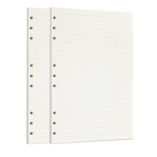 Zelten Loose Leaf Punched Paper Refills Paper for 6 Hole Binder Personal Organizer Diary Notebook Refillable Planner (Lined,B5/9 Hole)