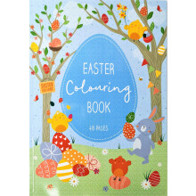 Easter Colouring Book for Kids & Adults – 48 Pages of Fun Easter Colouring | A4 Size, FSC Certified | Cute Bunnies, Eggs & Springtime Designs