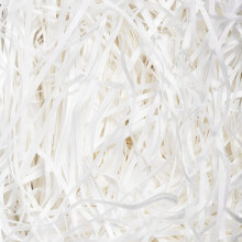 500g White Shredded Tissue Paper, White Shredded Paper for Hampers, Soft to the Touch, Ideal Hamper Filling and Gift Packaging Filler