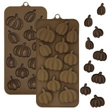 Halloween Silicone Moulds, Chocolate Pumpkin Moulds, Candy Baking Fondant Mould for Halloween Party Thanksgiving Day Y6-WSYSMJ (Pumpkin)