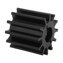 Rotor de pompă de apă, înlocuire, răcire motor, transfer de apă, cupru și cauciuc, material cauciuc durabil, canelură, butuc de alamă pentru