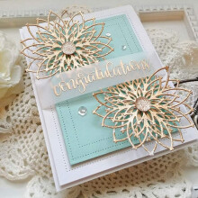 2Pcs Flower Cutting Dies for Card Making,Flower Daisy Cutting Dies Cut Stencils for DIY Scrapbooking Photo Album Decorative Embossing Paper Dies for