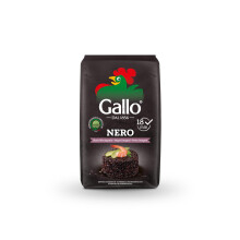 Riso Gallo Nero, Vegan Black Wholegrain Rice, Premium Gourmet Quality with Rich & Nutritious Whole Grain, 500 g (Pack of 1)
