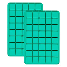 YXHZVON 40 Cavities Square Silicone Moulds, 2Pcs Small Cavity Chocolate Mold, Caramel Candy Silicone Molds, for Gummy, Ice Cube, Jelly, Truffles