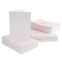 Anita's Plain Blank Cards & Envelopes A6 White Pack of 100 for Home Wedding Birthday Christmas Thank You Art & Craft Scrapbooking Supplies Baby